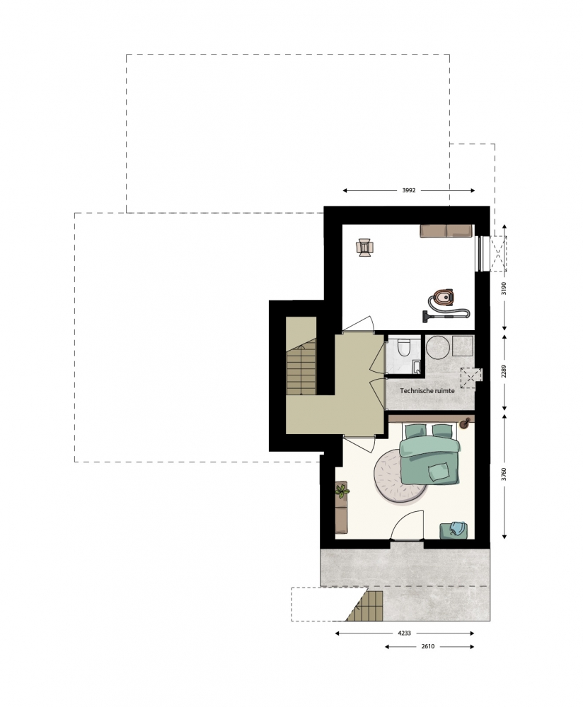 Plattegrond kelder